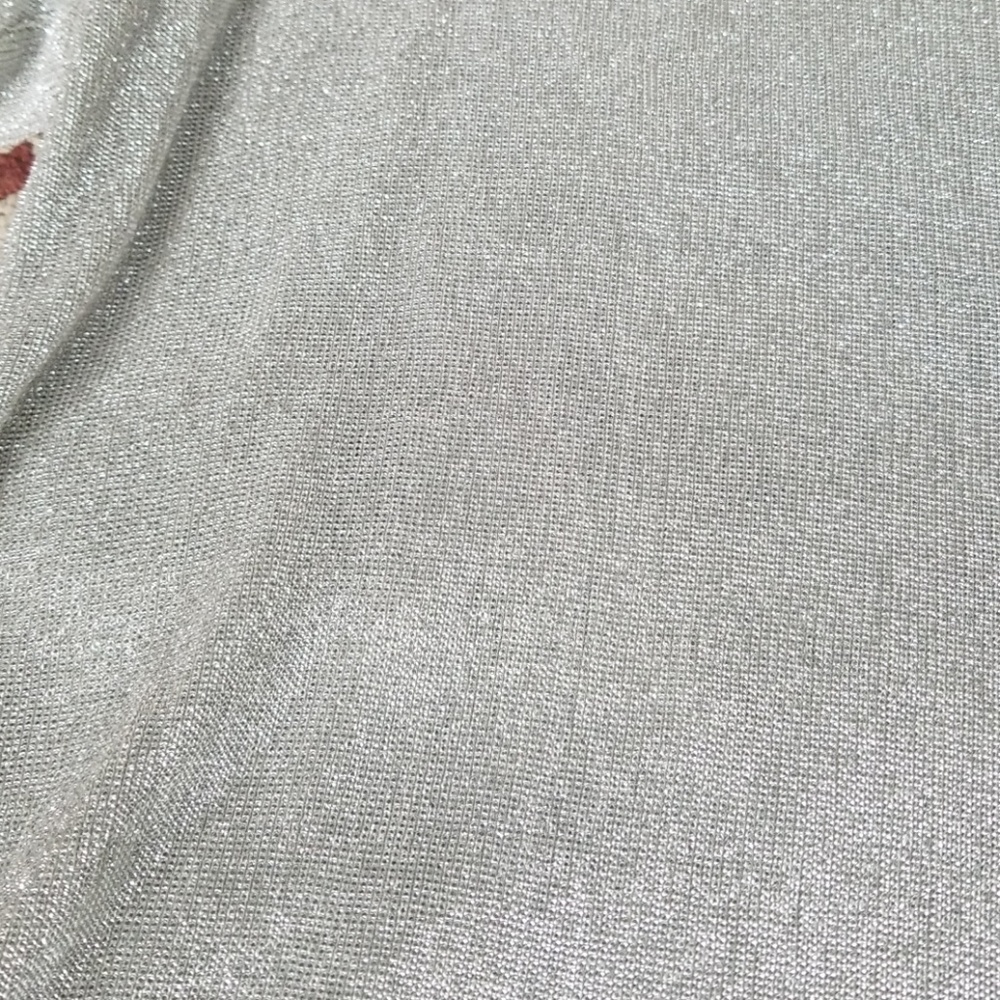 Vintage Silver Metallic Top - Picture 3 of 6